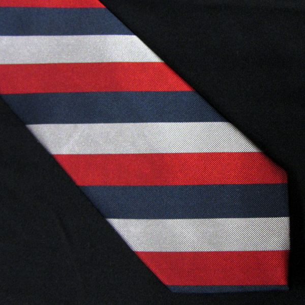 U.S. Naval War College Crest Tie Red